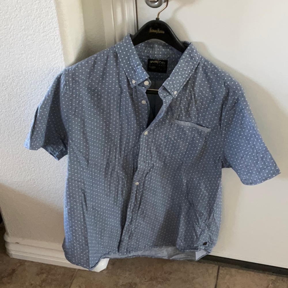 United by blue nice casual short sleeve button down